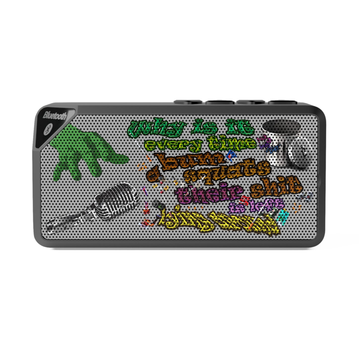 the bum's shit - Jabba Bluetooth Speaker (light grey)