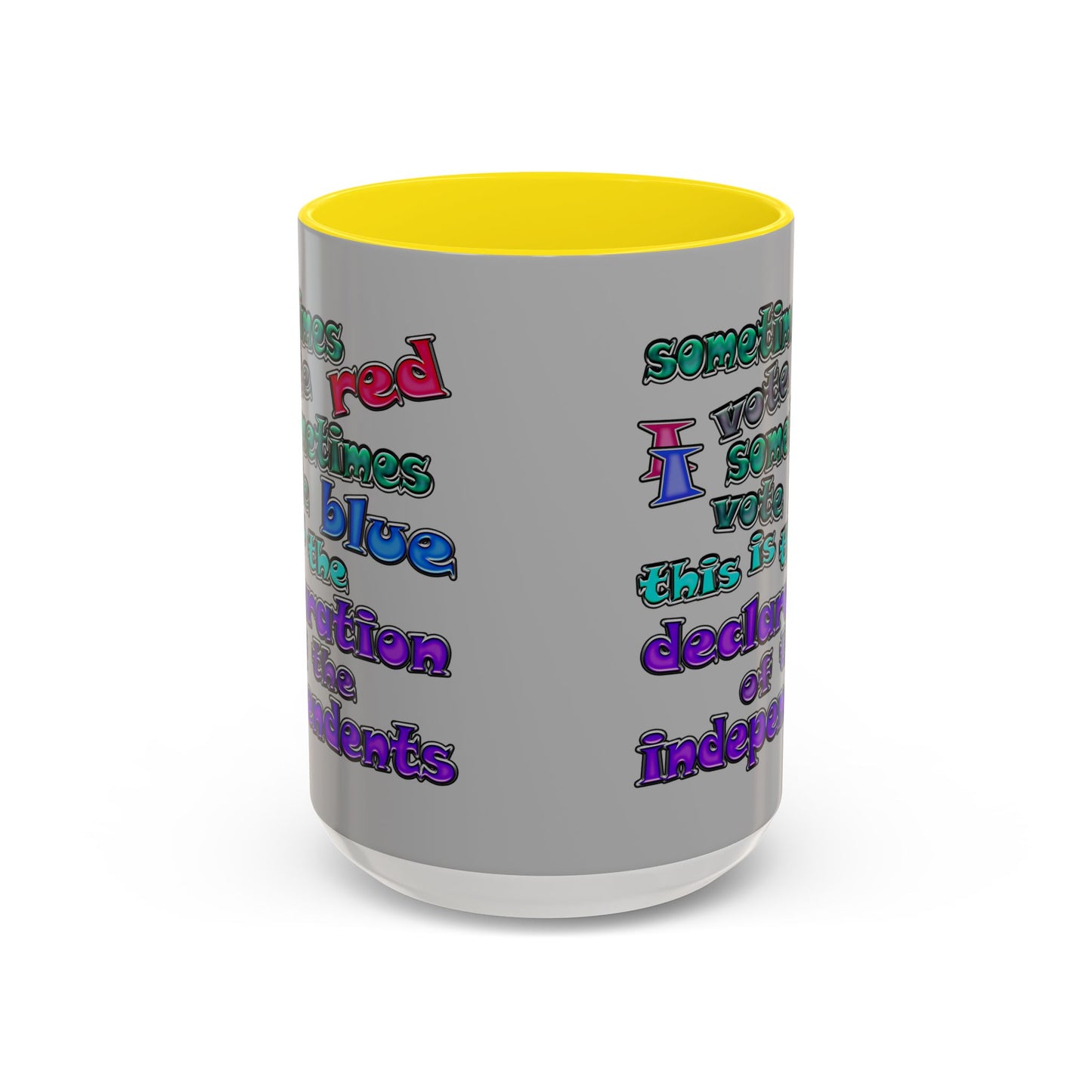 declaration of the independents - Accent Mug (light grey)