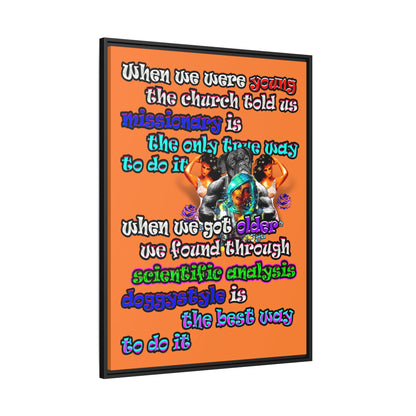 doggystyle - framed canvas art (crusta)