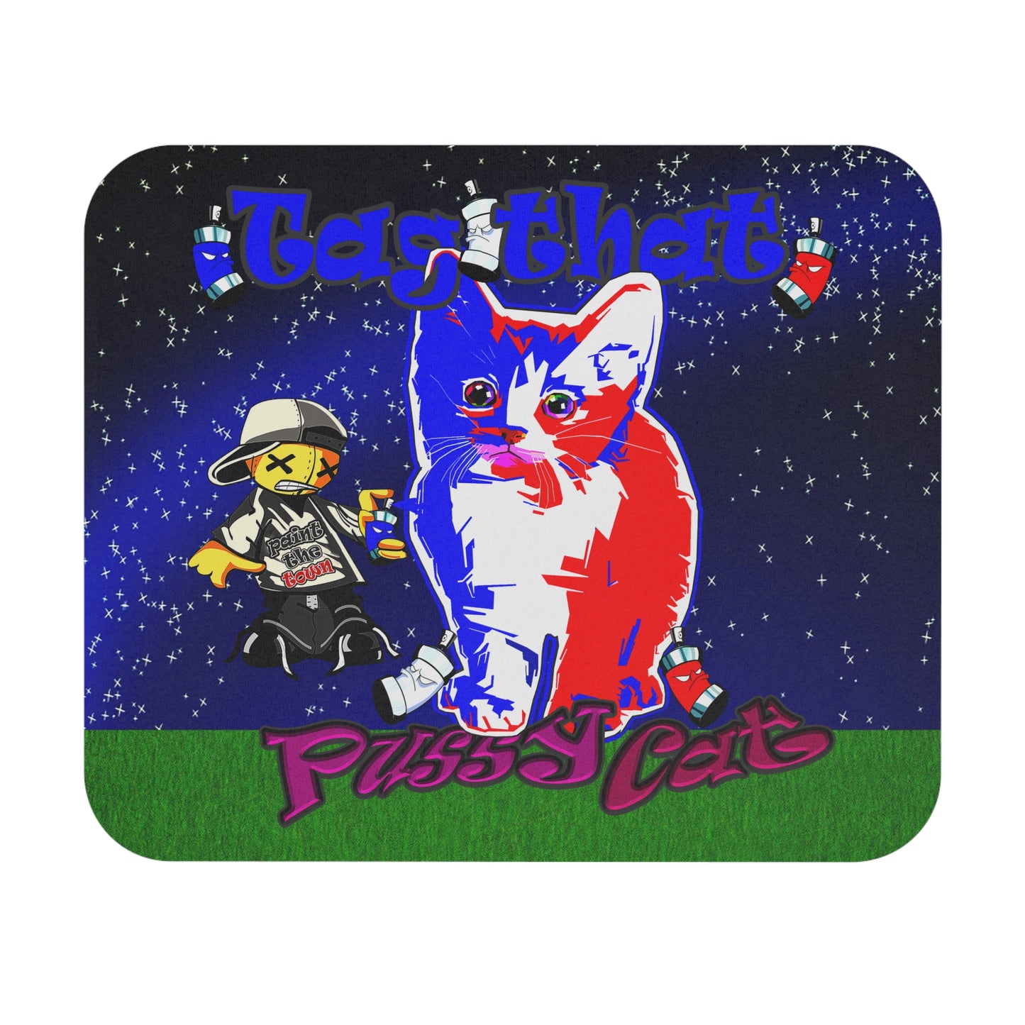 tag that - Mouse Pad (Rectangle) ('snoops' background)