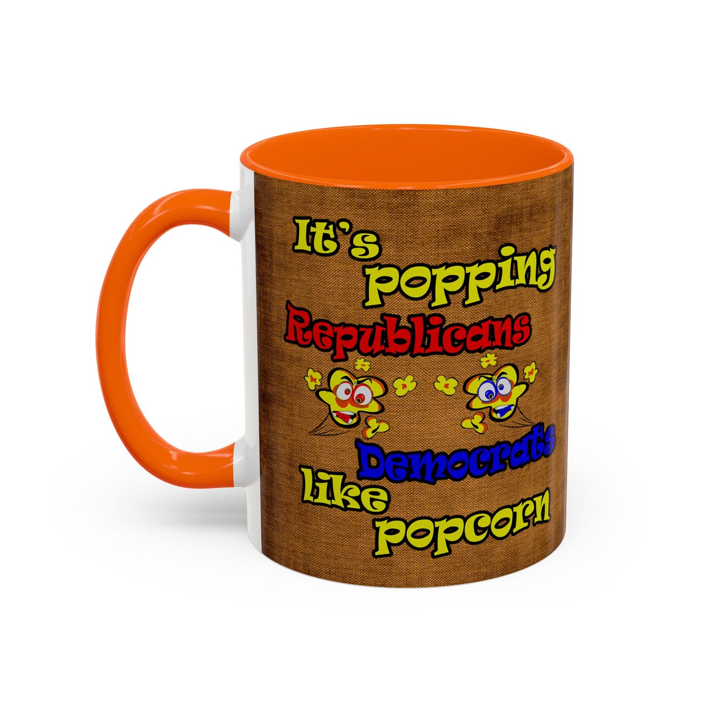 popping like popcorn - Accent Mug (brown papyrus)