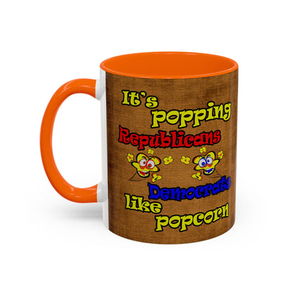 popping like popcorn - Accent Mug (brown papyrus)