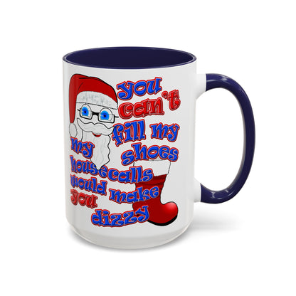 santa's shoes - Accent Mug (white)