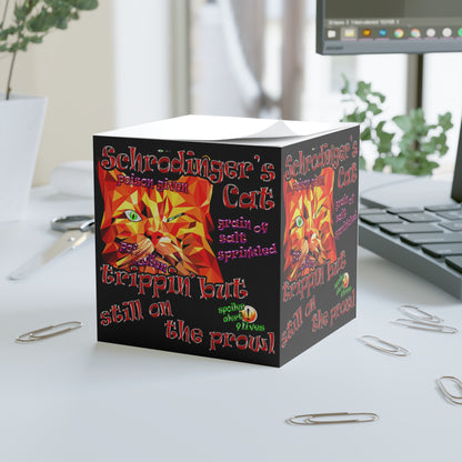 schrodinger's cat - note cube (black)
