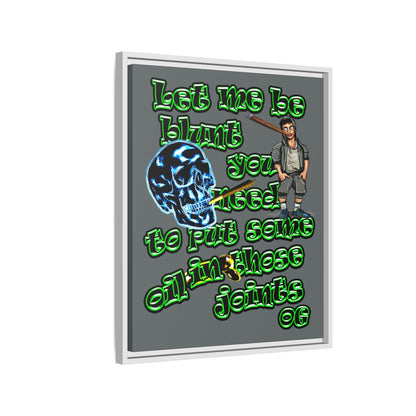 og - framed canvas art (dark grey)