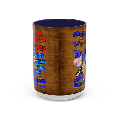 drop the beat - Accent Mug (brown papyrus)