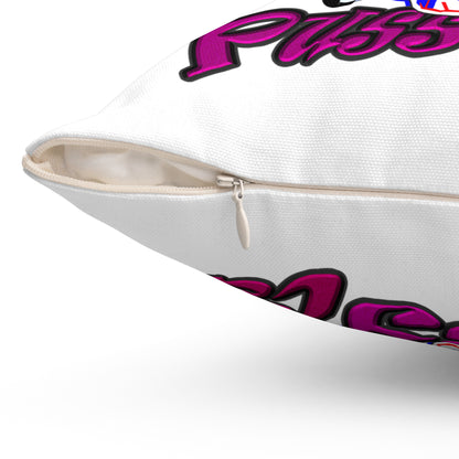 tag that - Spun Polyester Square Pillow - (white)