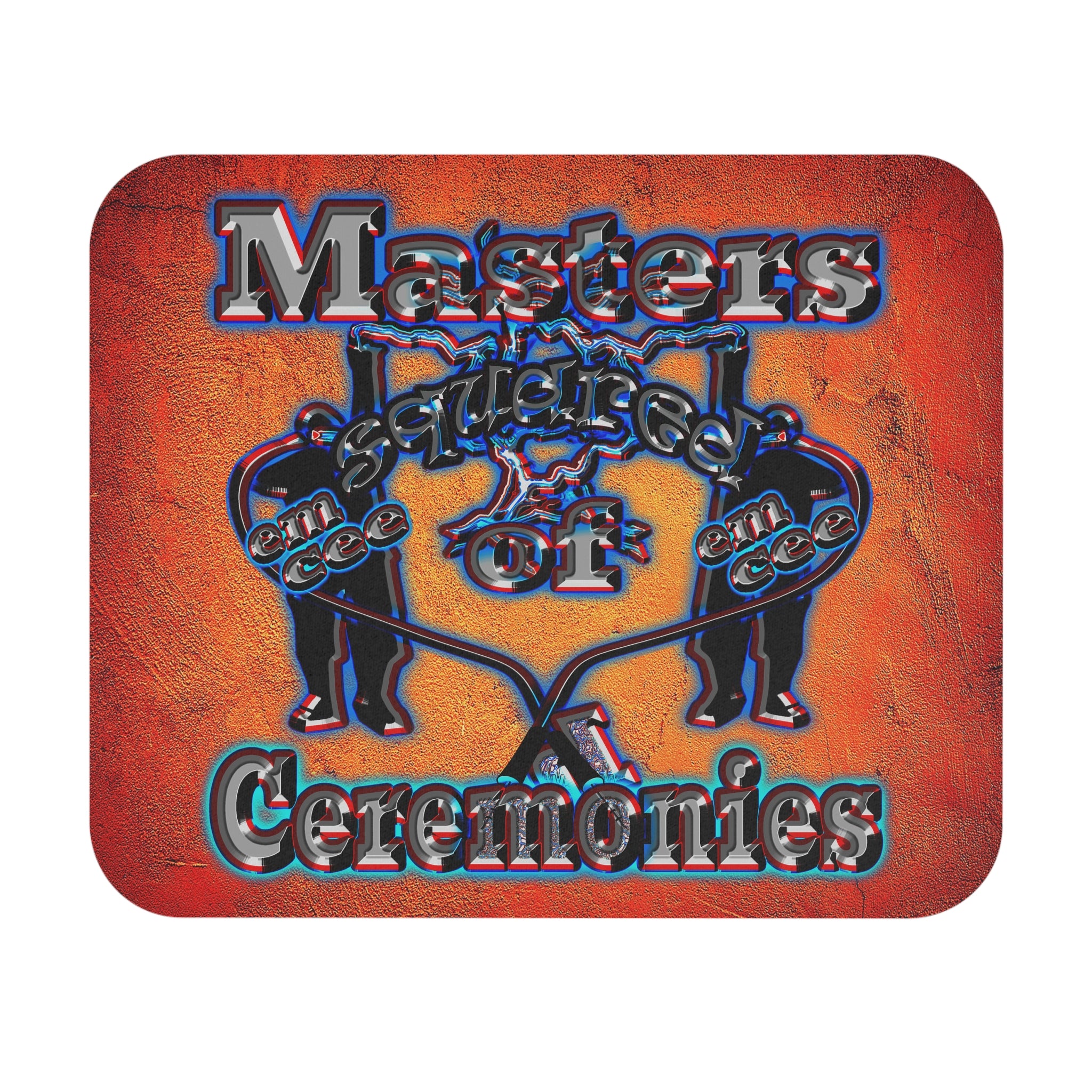em cee squared - Mouse Pad (Rectangle) (burnt orange)