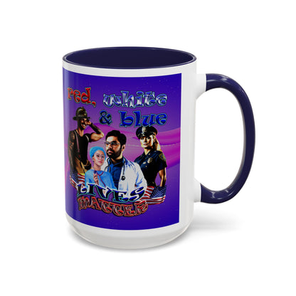 rw&b lives matter - Accent Mug (purple-pink wave)