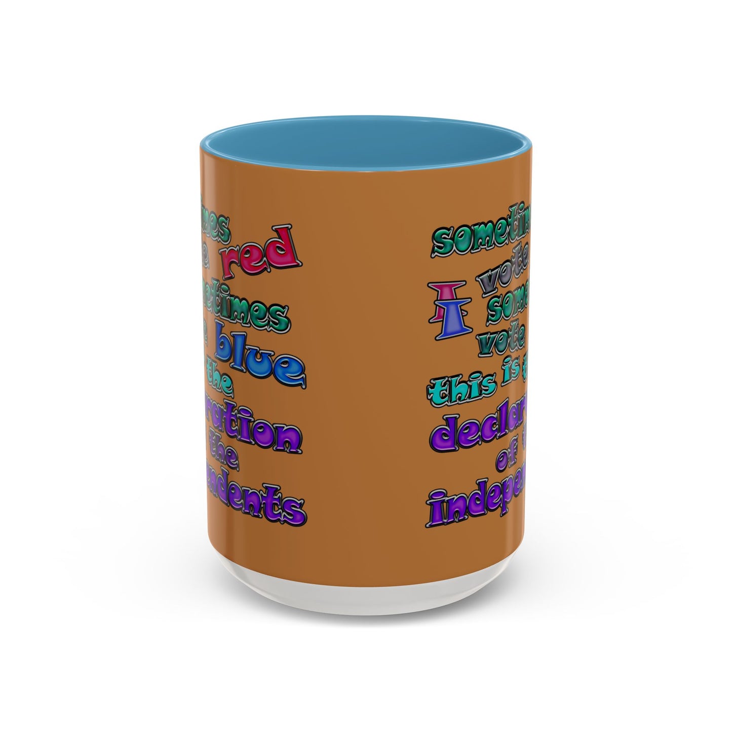 declaration of the independents - Accent Mug (light brown)