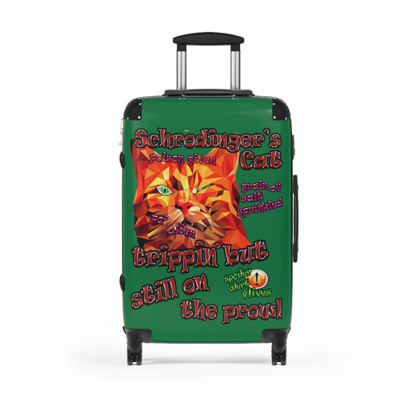 schrodinger's cat - Suitcase (dark green)