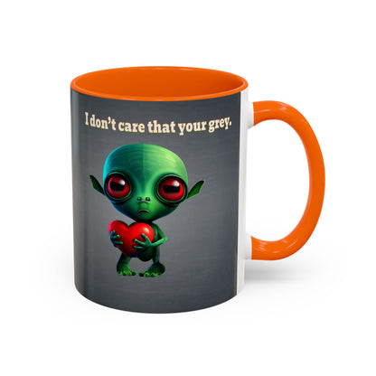 I don't care that your grey - Accent Mug (grey-light grey)