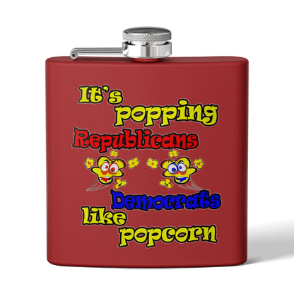 popping like popcorn - Stainless Steel Flask