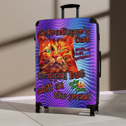 schrodinger's cat - Suitcase (purple wave)
