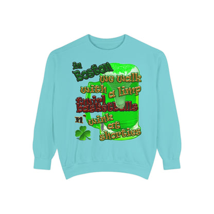 celtics logo - Unisex Garment-Dyed Sweatshirt