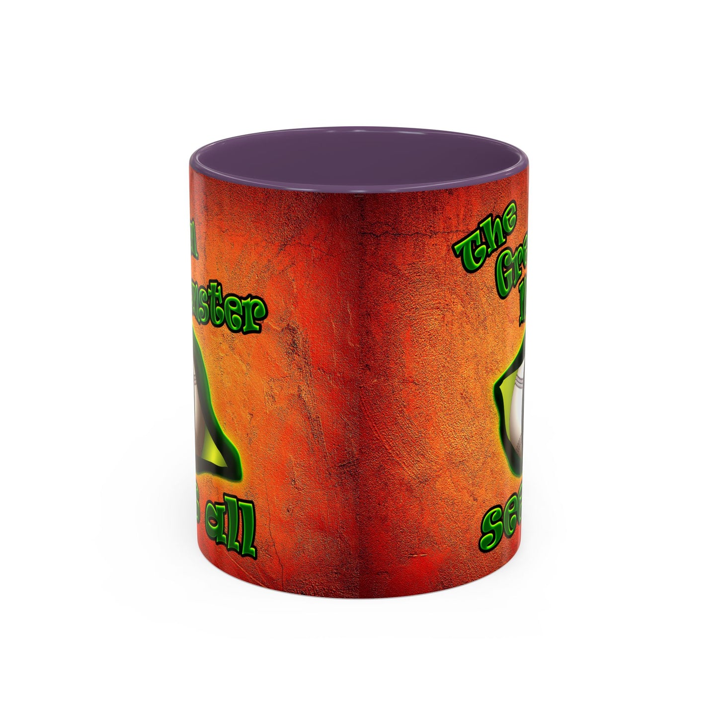 green monster - Accent Mug (burnt orange)