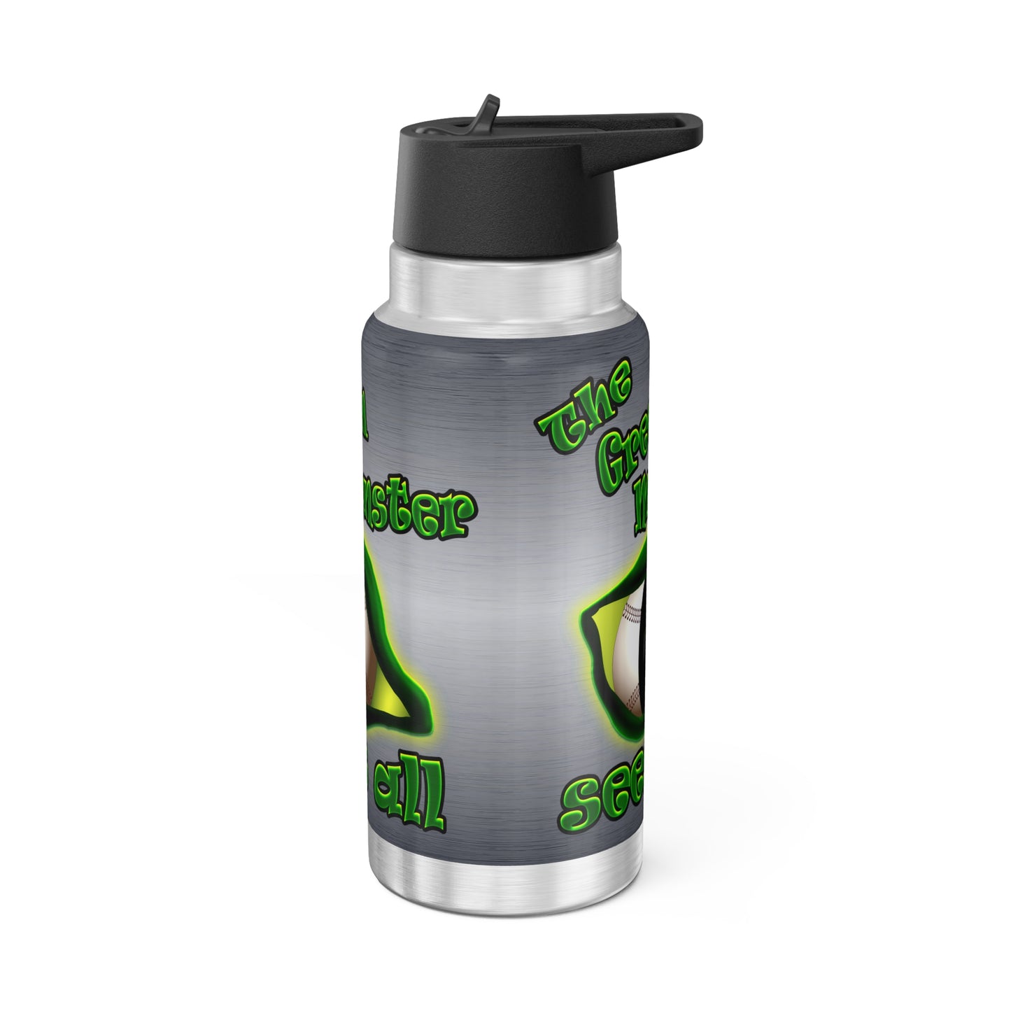 green monster - Gator Tumbler, 32oz  (brushed nickel)