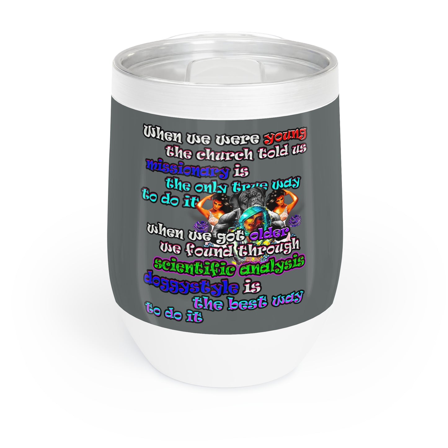 doggystyle - Chill Wine Tumbler (dark grey)