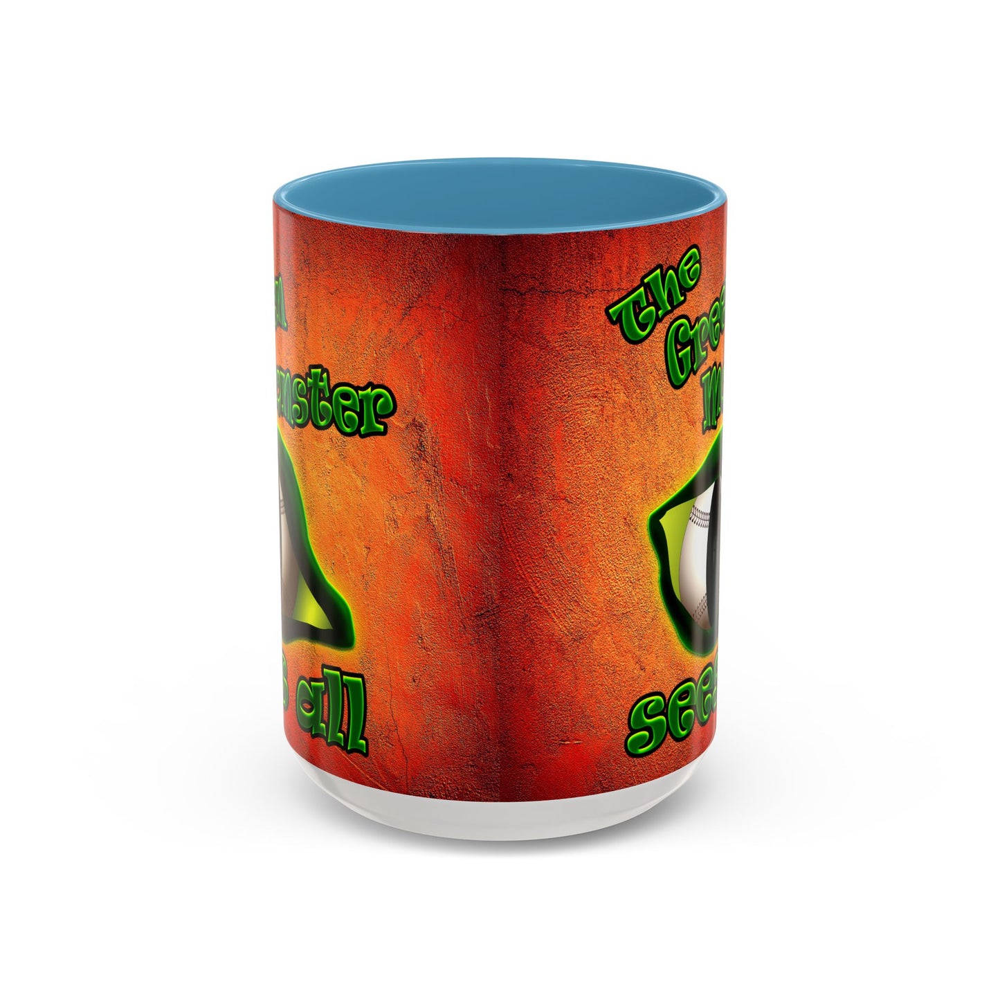 green monster - Accent Mug (burnt orange)