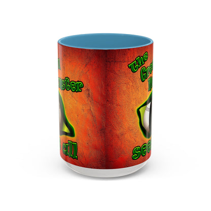 green monster - Accent Mug (burnt orange)