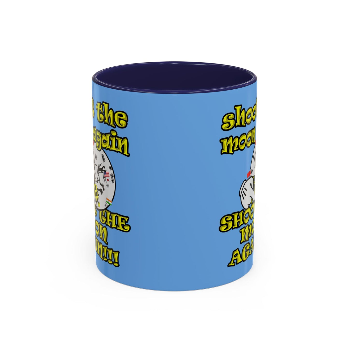 shoot the moon again - Accent Mug (light blue)
