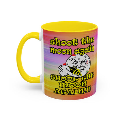 shoot the moon again - Accent Mug (color blur)