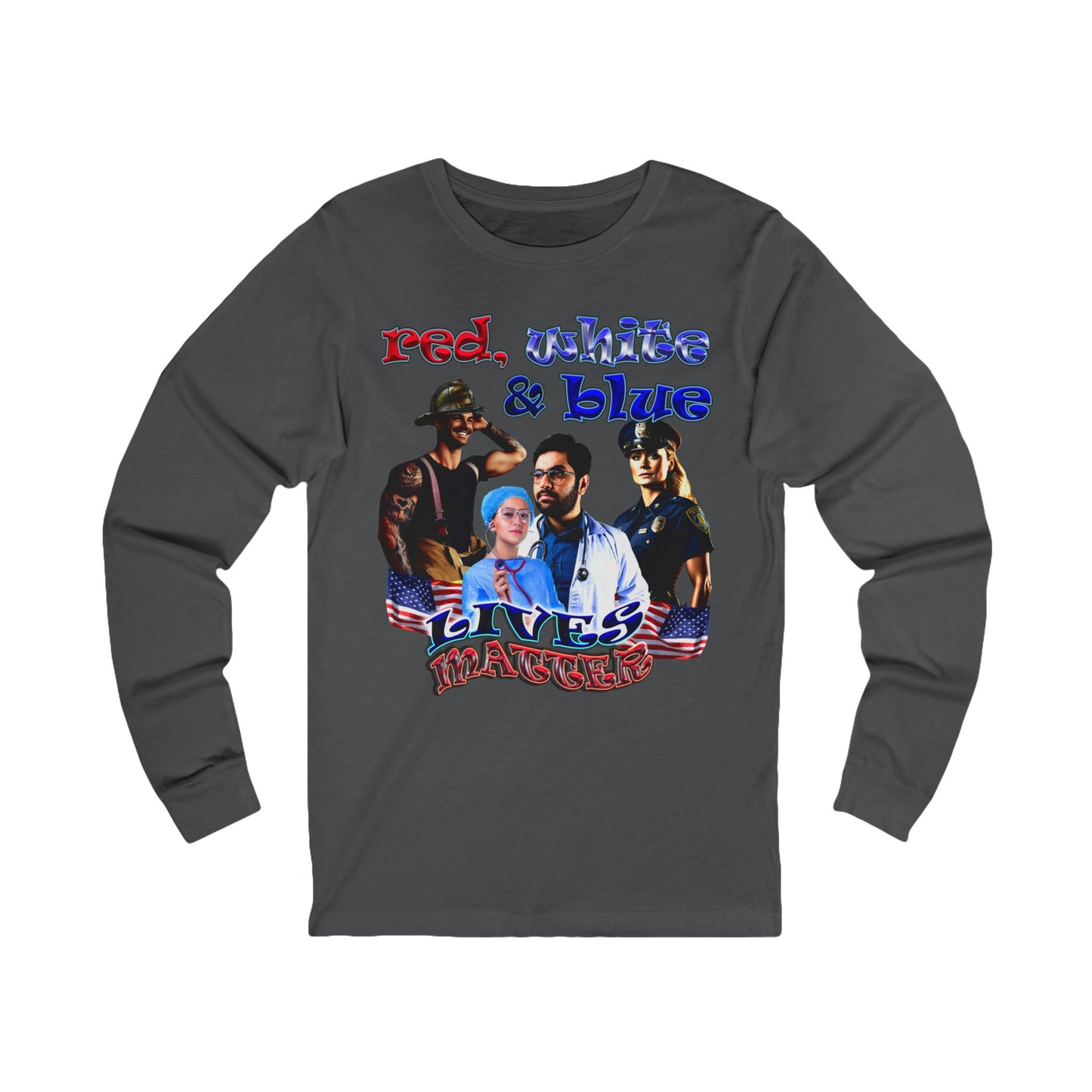 rw&b lives matter - Unisex Jersey Long Sleeve Tee