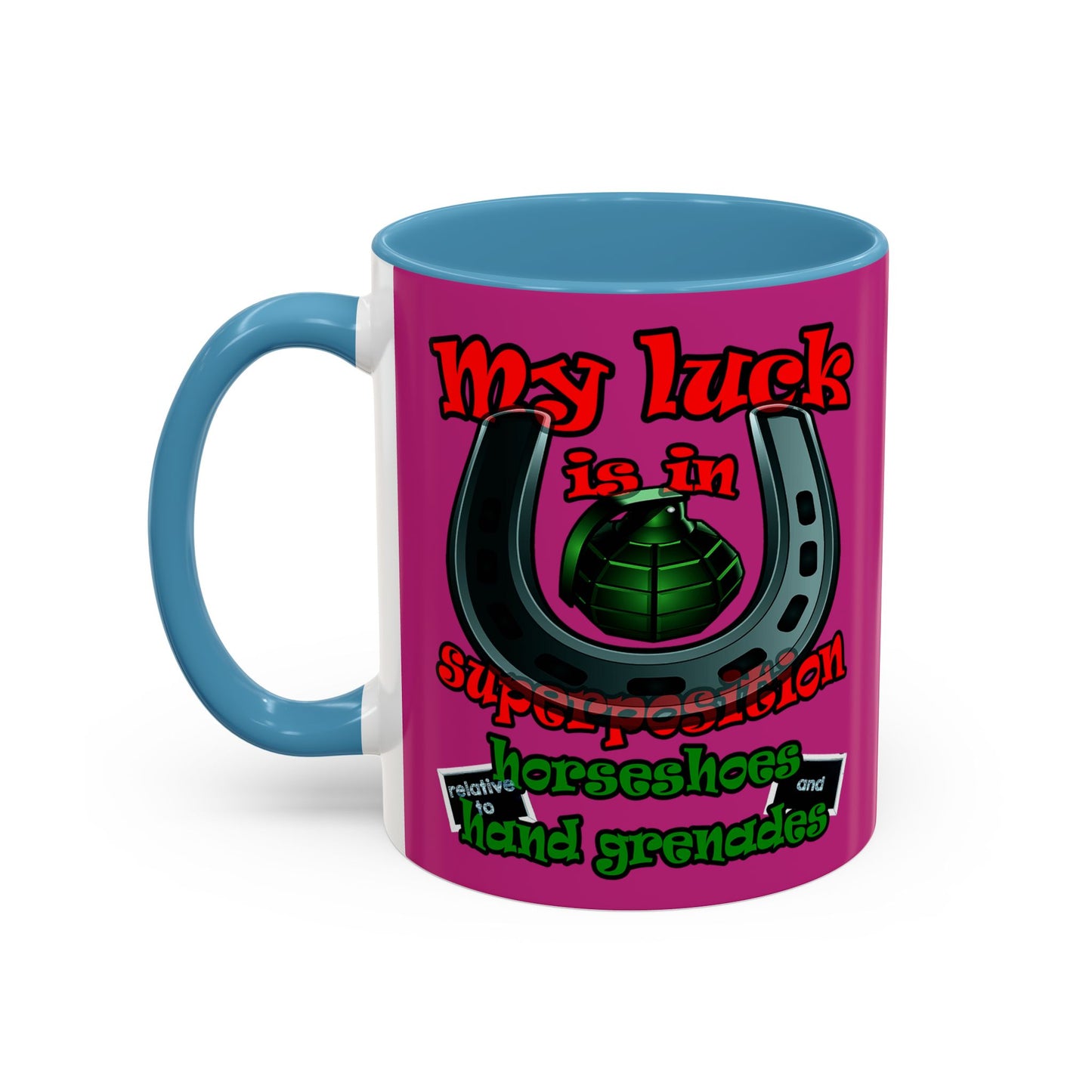 my luck - Accent Mug (pink)