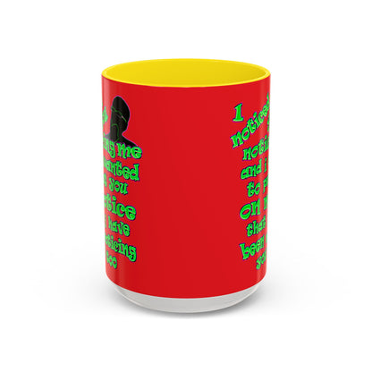 noticed you noticing - Accent Mug (red)