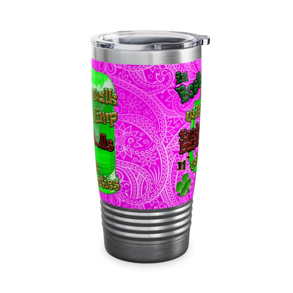 celtics logo - Ringneck Tumbler, 20oz (pink swirl)