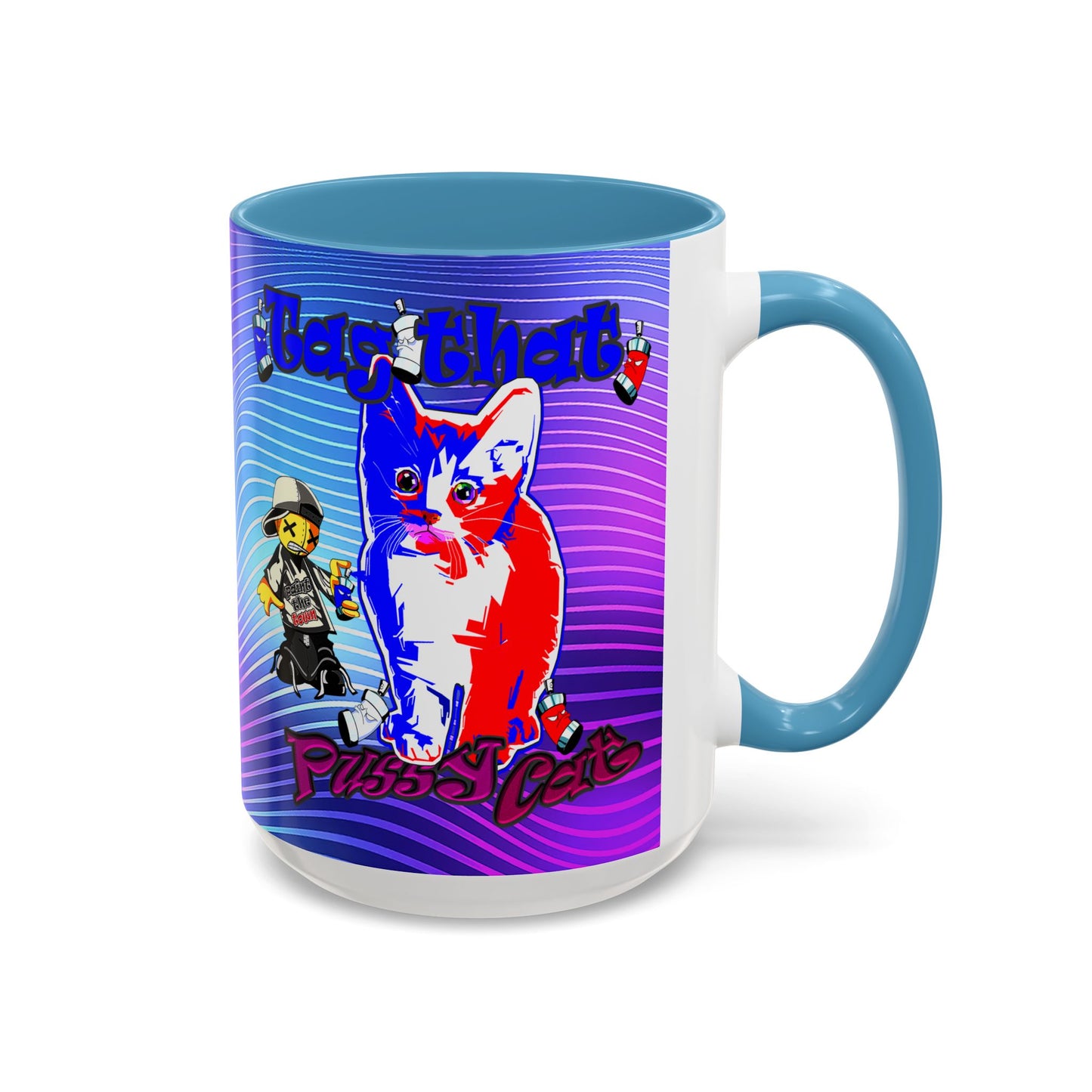 tag that - Accent Mug (purple wave)