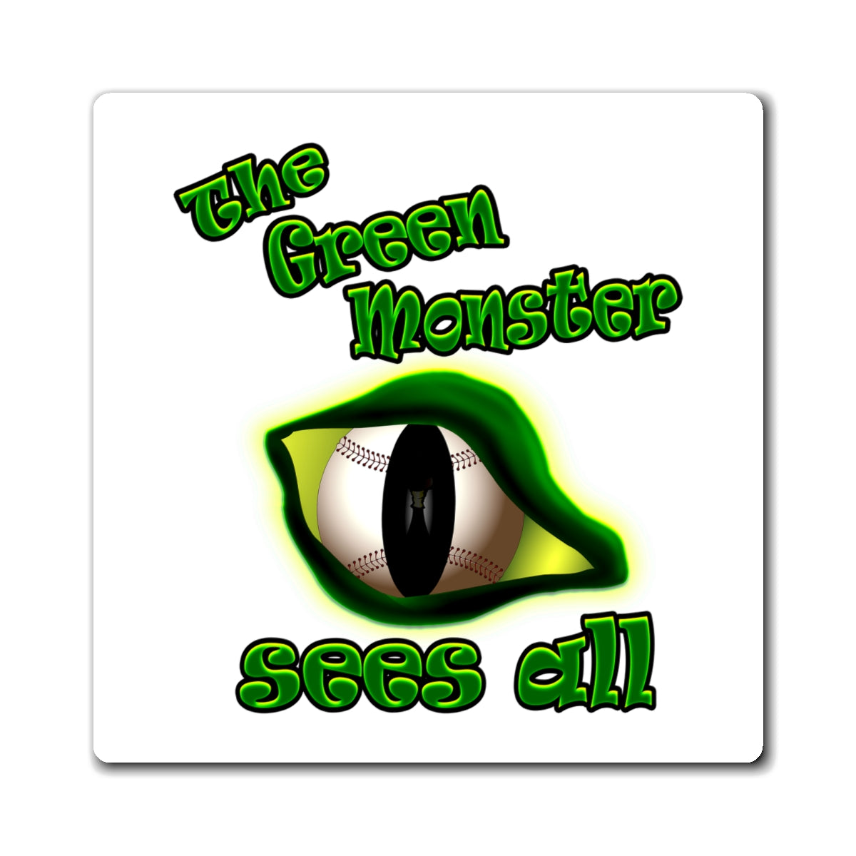 green monster - Magnets - (white)