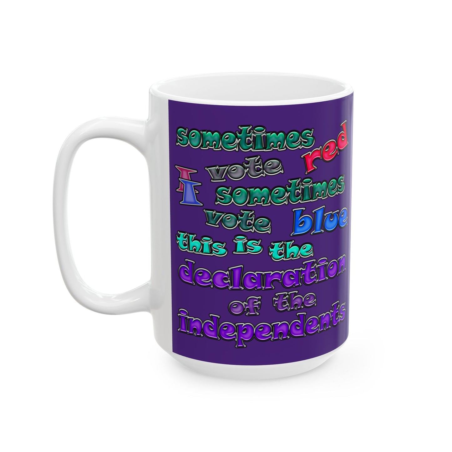 declaration of the independents - White Mug (purple)