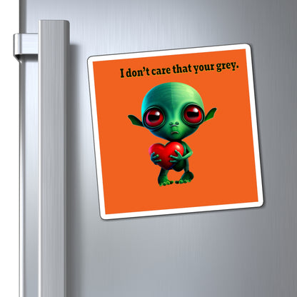 I don't care that your grey - Magnets - (orange)