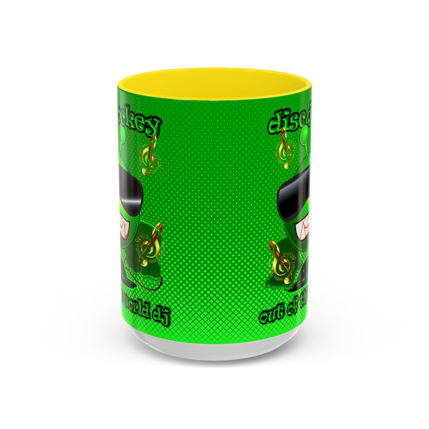 disc jockey - Accent Mug (logo green)