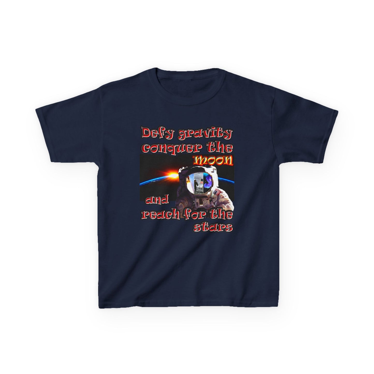 defy conquer reach - Kids Heavy Cotton™ Tee