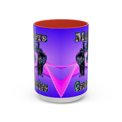 em cee squared - Accent Mug (purple-pink wave)