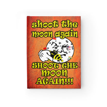 shoot the moon again - journal-lined (burnt orange)