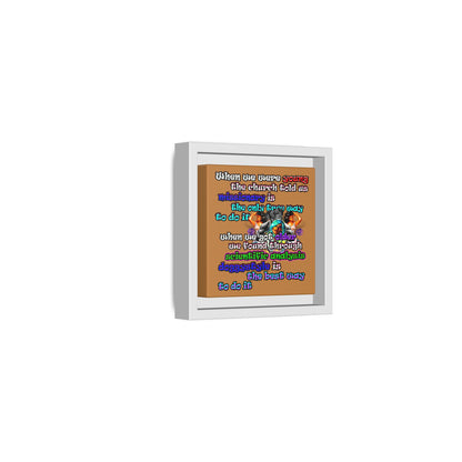 doggystyle - framed canvas art (light brown)
