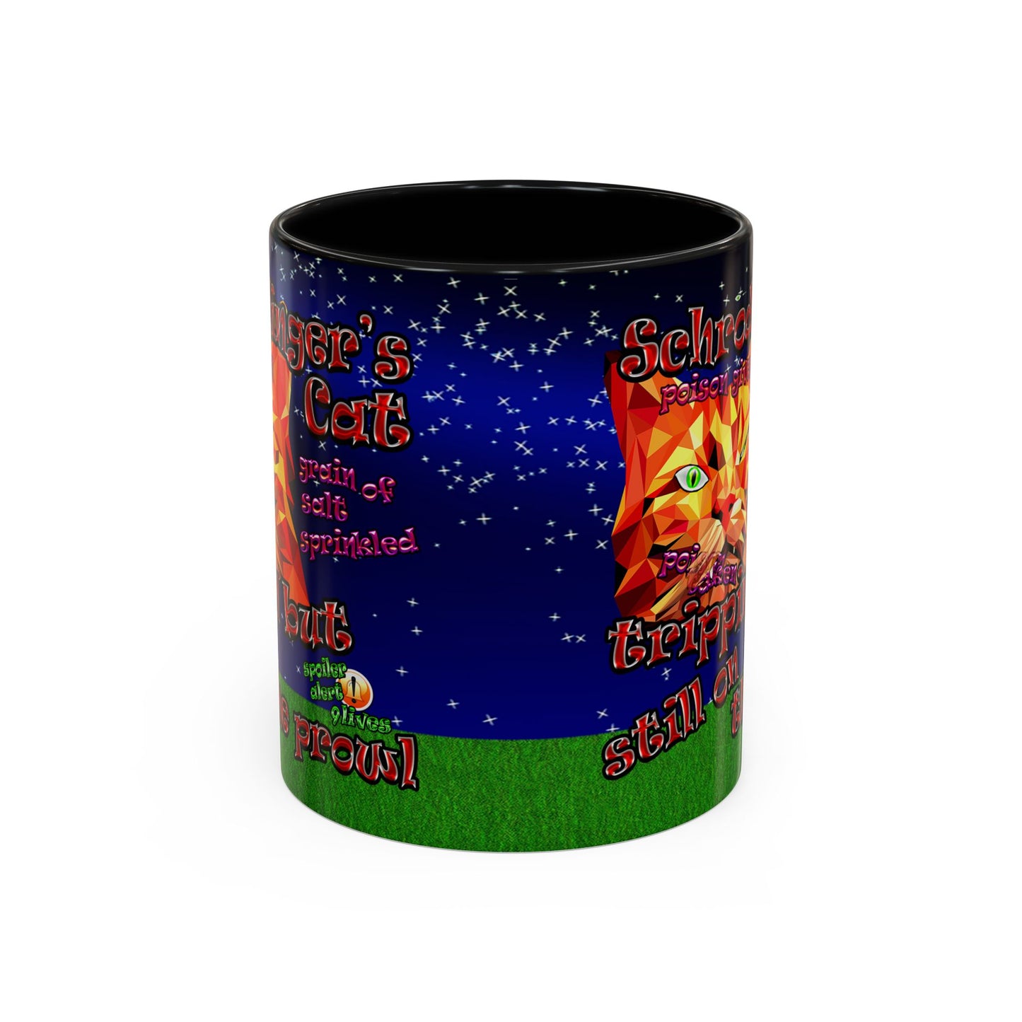 schrodinger's cat - Accent Mug ('snoops' background)