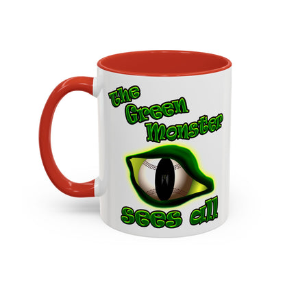 green monster - Accent Mug (white)
