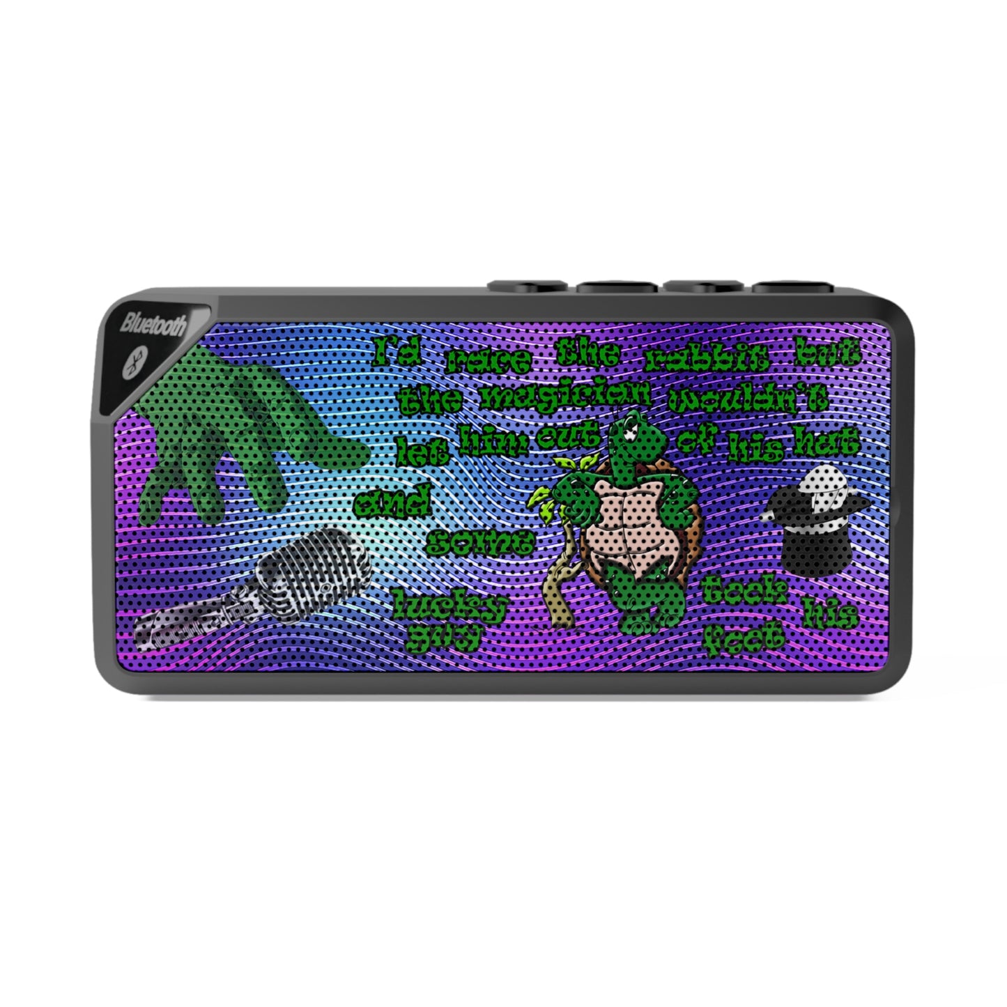 turtle race - Jabba Bluetooth Speaker (purple wave)