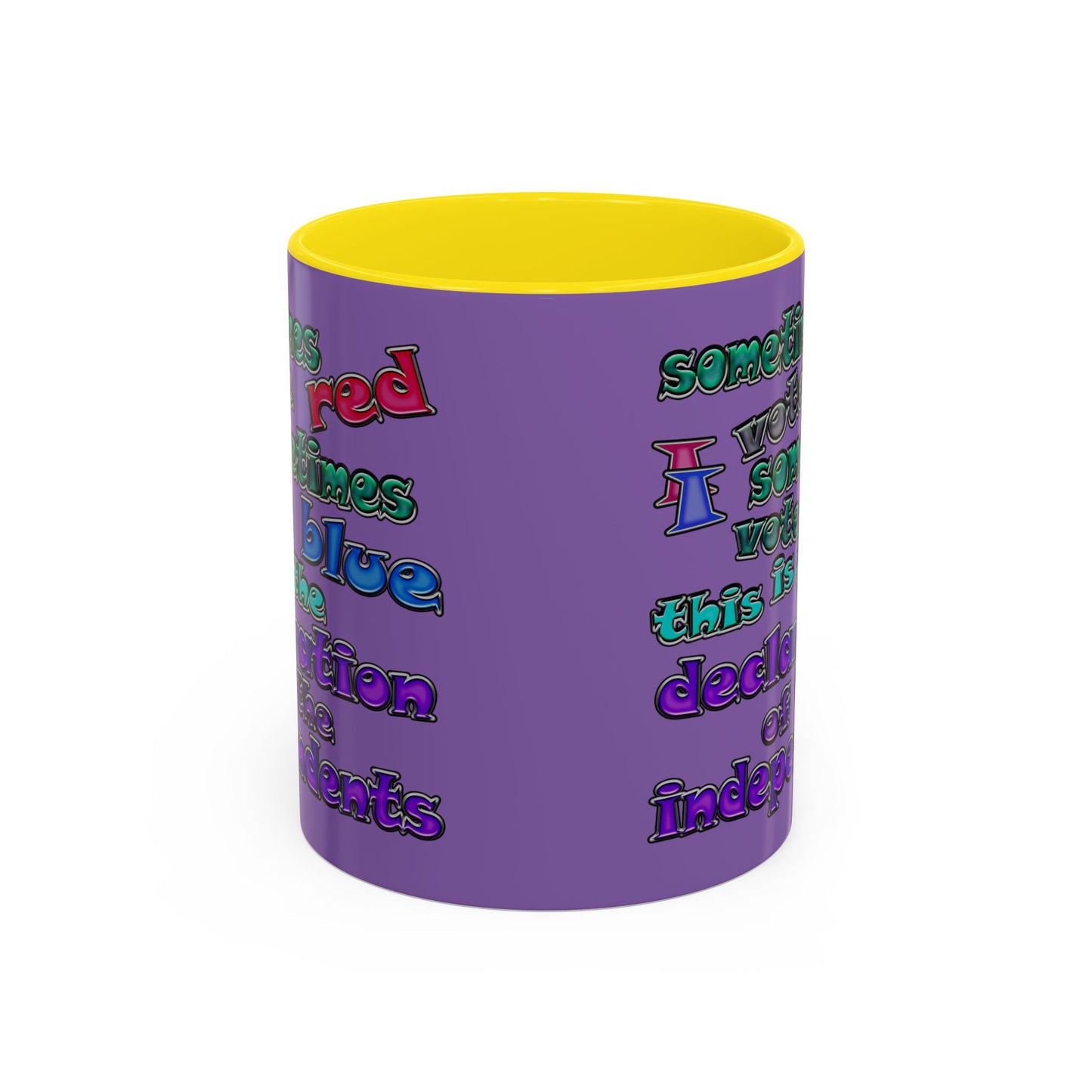 declaration of the independents - Accent Mug (light purple)
