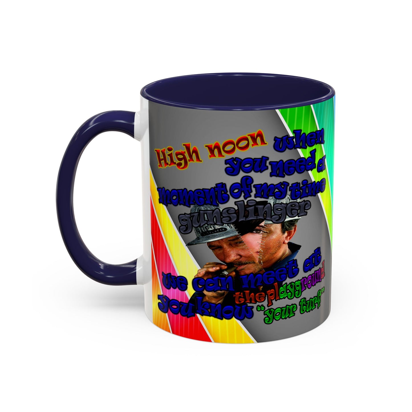 high noon - Accent Mug (rainbow split)