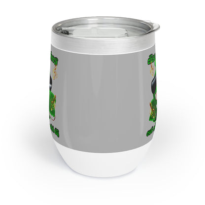 disc jockey - Chill Wine Tumbler (light grey)
