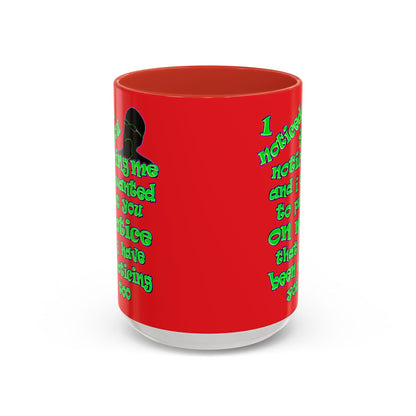 noticed you noticing - Accent Mug (red)