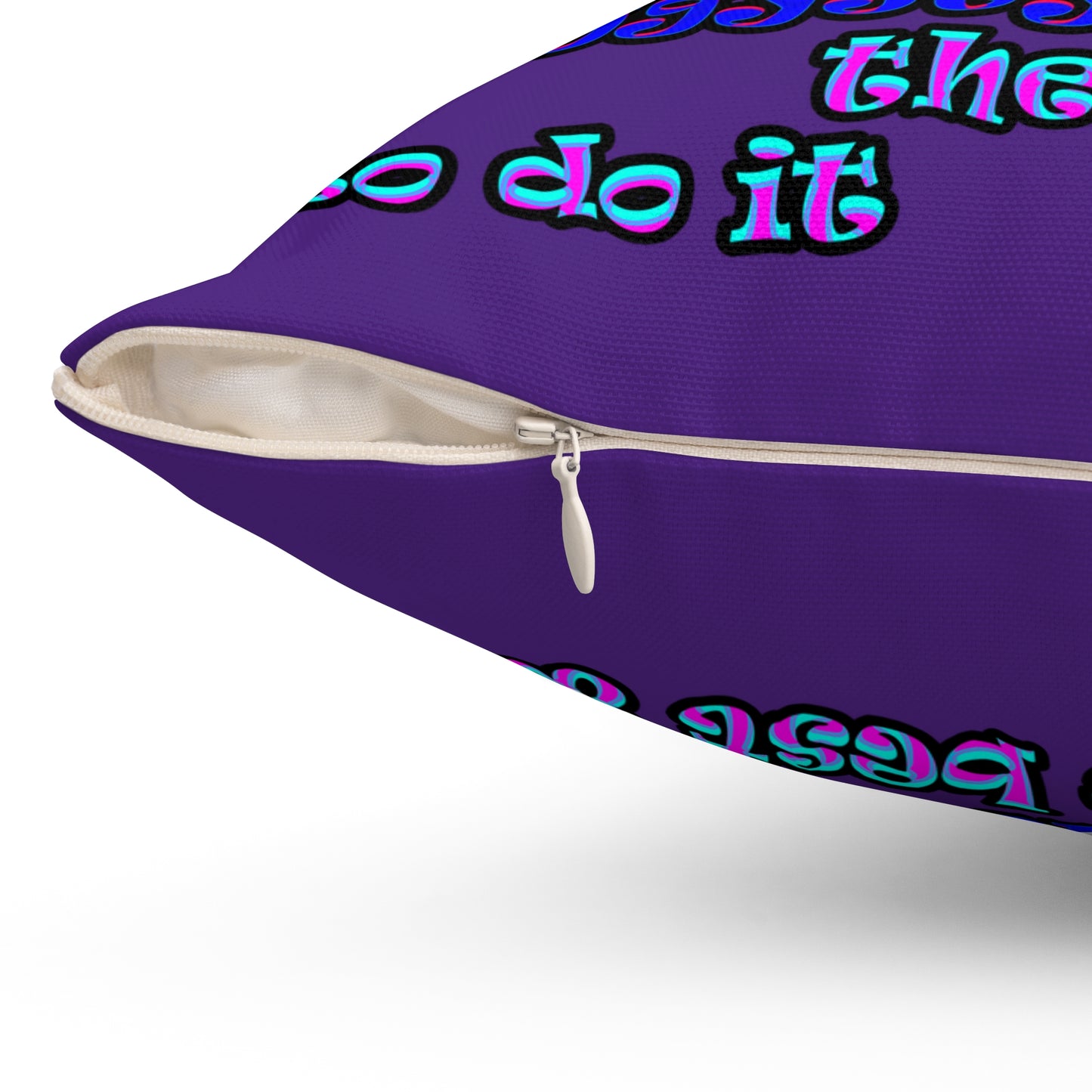 doggystyle - Spun Polyester Square Pillow - (purple)