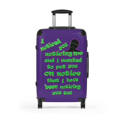 noticed you noticing - Suitcase (purple)