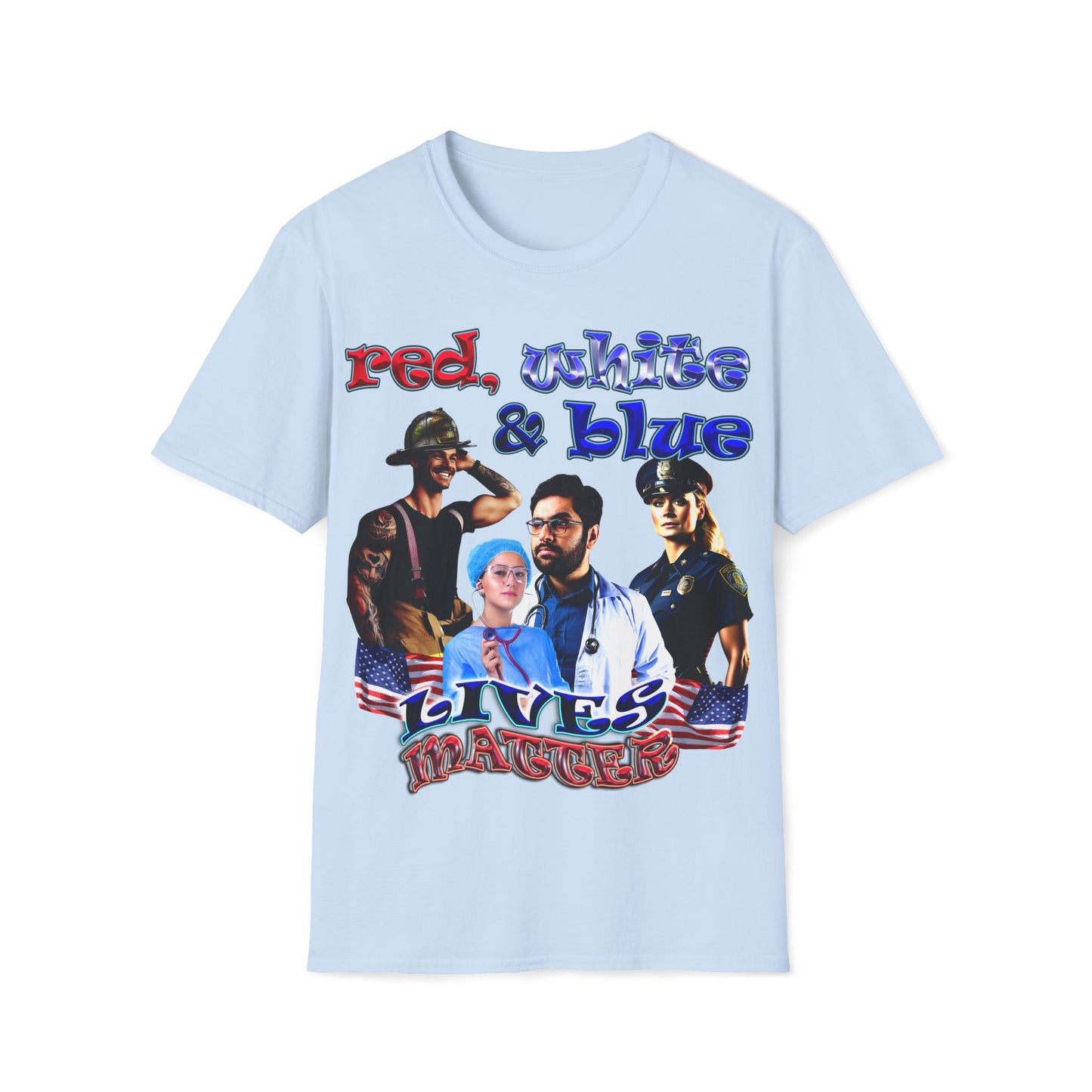 rw&b lives matter - Unisex Softstyle T-Shirt