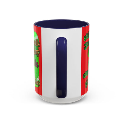 celtics logo - Accent Mug (red)
